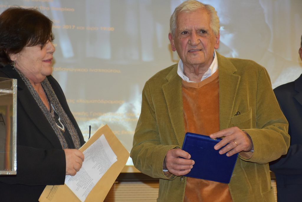 Τιμητική εκδήλωση για τον ποιητή Τίτο Πατρίκιο